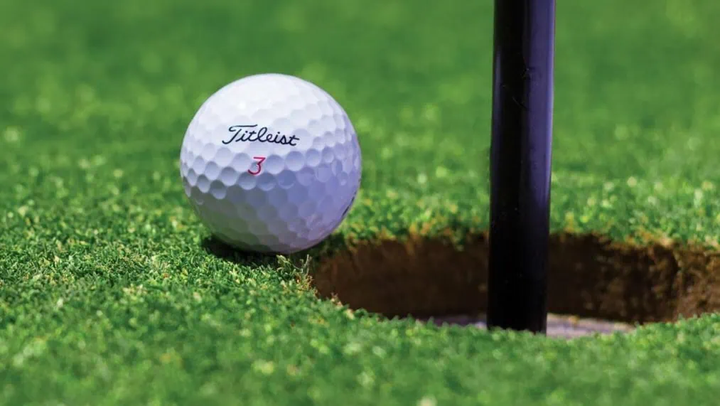 Golf Ball at Hole